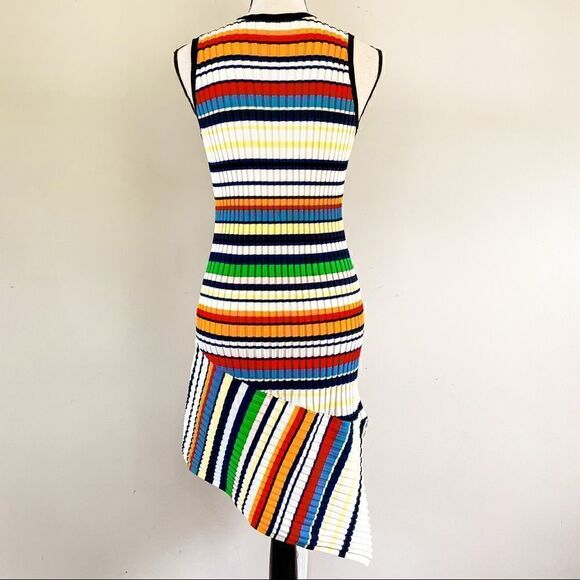 Milly Striped Vneck Dress  - Picture 6 of 11